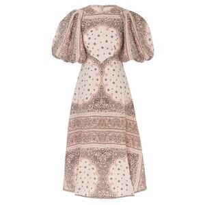 Zimmermann Day Midi Dress - 0p - Cream Bandana